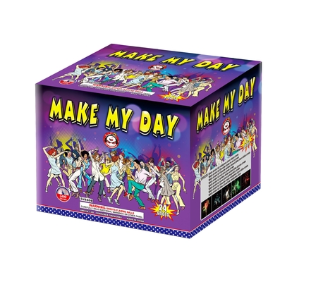 Sparkling And Safe Consumers Cake Fireworks 24 Shots 500G Voor evenementen Viering