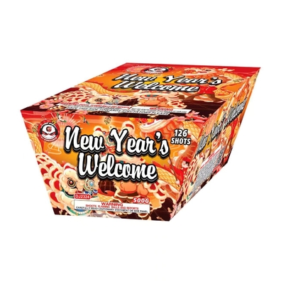 500G Cake Consument Vuurwerk 126 Shots 120*12*16mm Fan Shape For Celebration