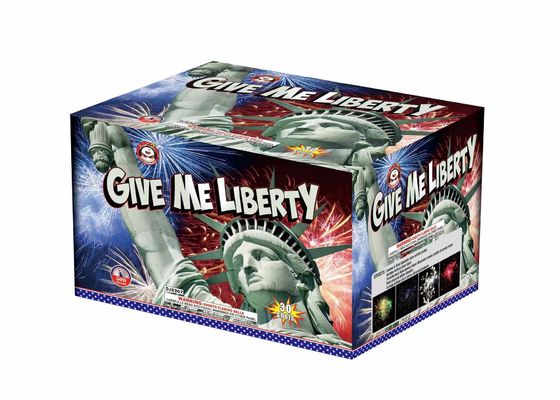 Harga yang bagus Di luar ruangan 500G kertas tabung kue kembang api 30 tembakan Berikan aku Liberty Perayaan liburan on line