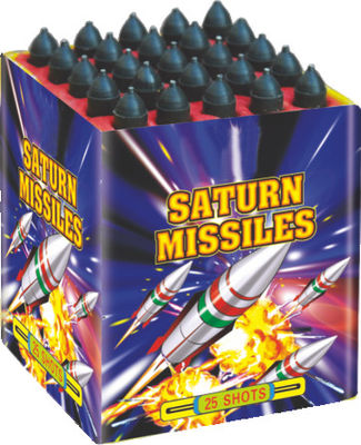 Bon prix 25 tirs Liuyang Saturn Missile Feux d'artifice 1.4G classe UN0336 couleur super taille en ligne