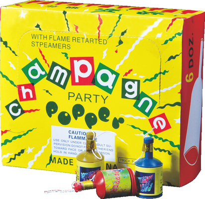 Good price Festival Celebrate Novelty Fireworks Party Poppers In Plastic Bottle With Color Streamers online