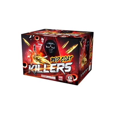 Giá tốt. Pyrotechnics Cake Consumer Fireworks 30 Shots Red Coat Killer 500G Cho bữa tiệc ngoài trời trực tuyến