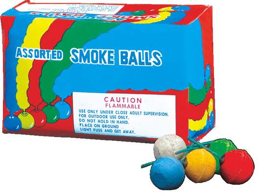 Harga yang bagus Custom Liuyang Toy Consumer Fireworks Smoke Ball Merah Hijau Kuning Putih Biru Warna on line