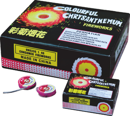 Giá tốt. Giáng sinh năm mới đồ chơi tiêu dùng pháo hoa màu sắc Chrysanthemum Ground Spinner trực tuyến