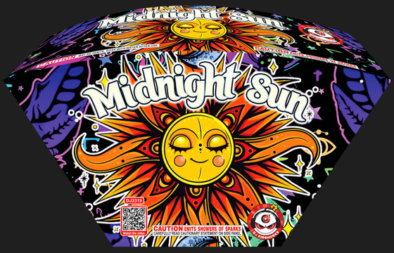 Harga yang bagus 500G Pyrotechnics Bentuk kipas Konsumen kembang api Midnight Sun Liuyang 20x26x165mm on line