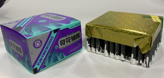 Goede prijs 100 schoten Consument Saturnus Raketten Vuurwerk Bloem Zee Rood Groen Sterren Krakels online
